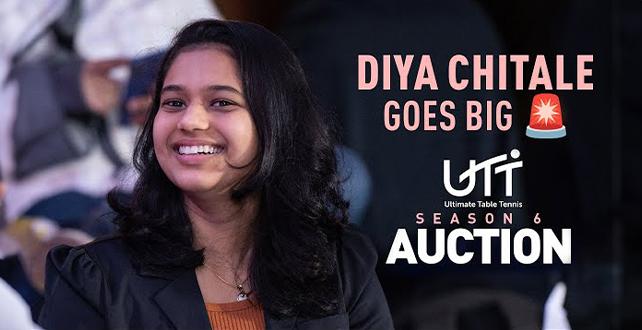 Bidding War for Diya Chitale! Most Expensive Indian in UTT Season 6 Auction!