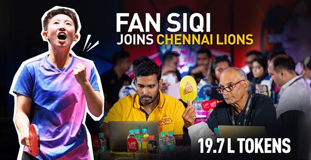 Chinese Superstar Fan Siqi heads to Chennai | UTT Season 6 | Auction